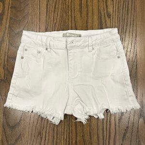 Tractr White Denim Shorts in Size 12